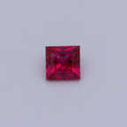 Rubin - rot, rechteck, 3x3 mm, 0.17 ct, Nr. RY10018