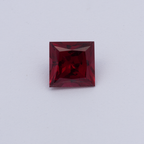 Ruby - red, rectangle, 3.4x3.4 mm, 0.22 ct, No. RY10036