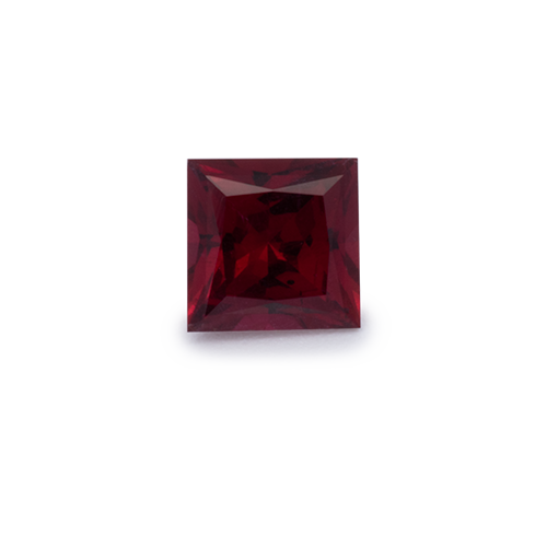 Rubin - rot, rechteck, 3.4x3.4 mm, 0.22 ct, Nr. RY10036
