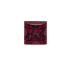 Ruby - red, rectangle, 2.5x2.5 mm, 0.09 ct, No. RY10037