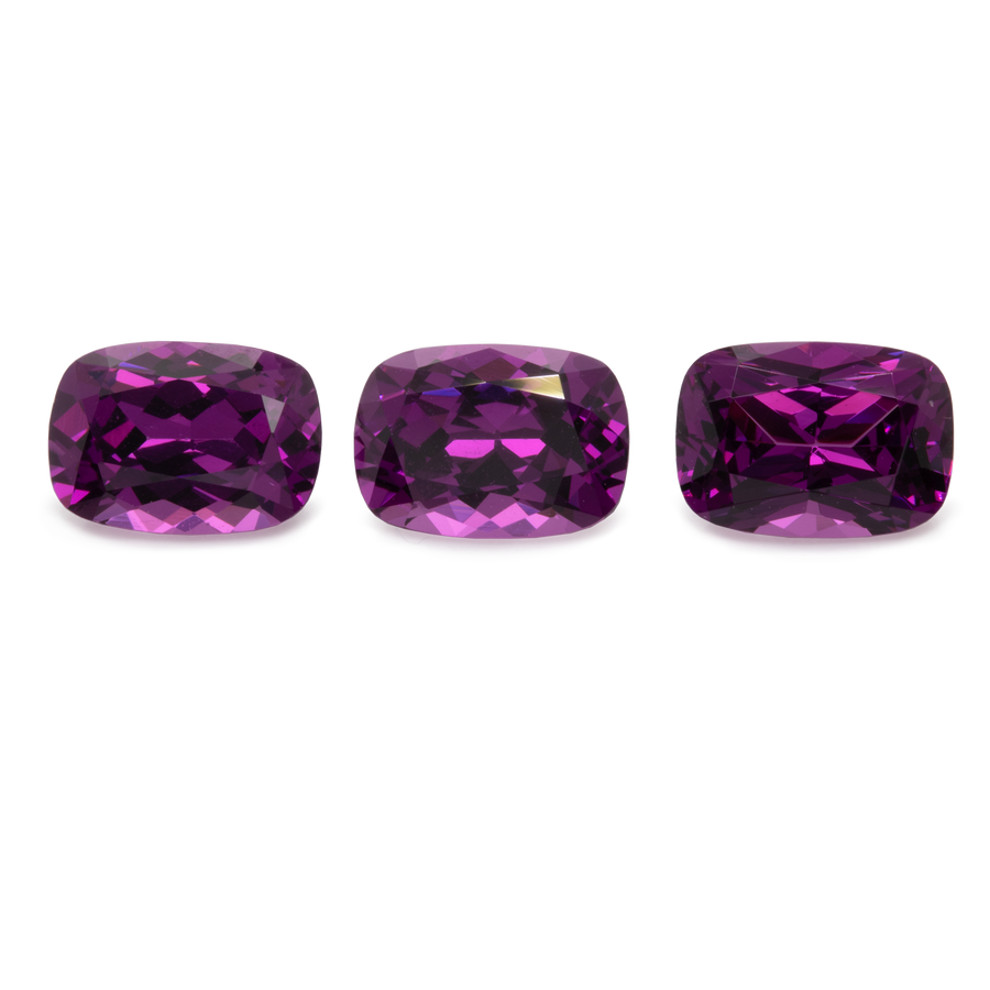 Royal Purple Garnet im Set - lila, antik, 7x5 mm, 3,03 ct, Nr. SET99012