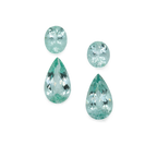 Beryll im Set - grün, oval & birnform, 12x7 mm, 5.78 ct, Nr. SET99017