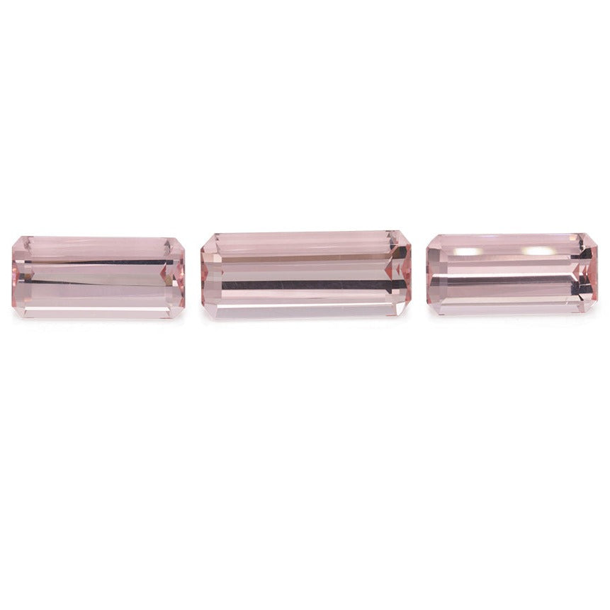 Morganit im Set - rosa, achteck, 13x6 mm & 16x6,5 mm, 9,86 ct, Nr. SET99020