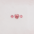 Tourmaline Set - pink & light pink, heart & round, 3.5x3.5 & 6.1x6 mm, 1.16 ct, No. SET99033