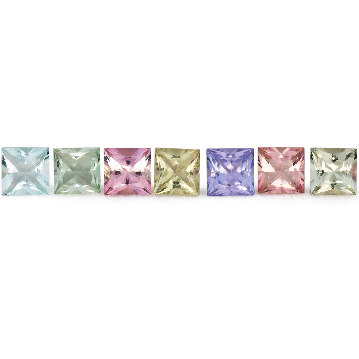 Pastellfarben im Set - bunt, rechteck, 5x5 mm, 3.90 ct, Nr. SET99068