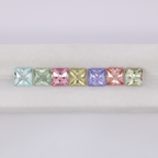 Pastellfarben im Set - bunt, rechteck, 5x5 mm, 3.90 ct, Nr. SET99068