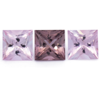 Turmalin im Set - rosa, rechteck, 5x5 mm, 1.81 ct, Nr. SET99072
