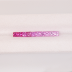 Sapphire Set - light pink, rectangle, 2.3x2.3 mm, 0.92 ct, No. SET99075