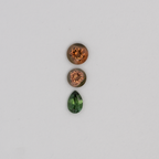 Turmalin im Set - grün & apricot, rund & birnform, 5.5x5.5 mm, 1.56 ct, Nr. SET99105