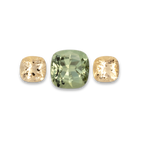 Beryll,Turmalin im Set - grün & gelb, antik, 9.2x9.2 mm, 5.45 ct, Nr. SET99104