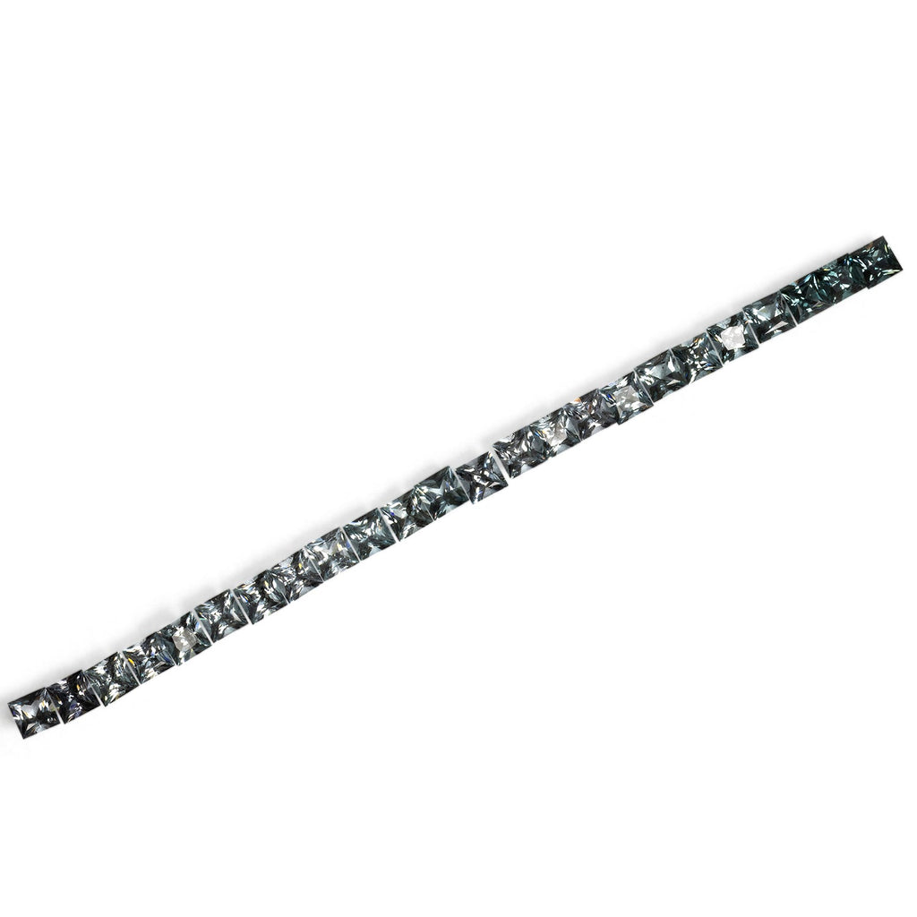 Spinell im Set - grau, rechteck, 3x3 mm, 3.46 ct, Nr. SET99106