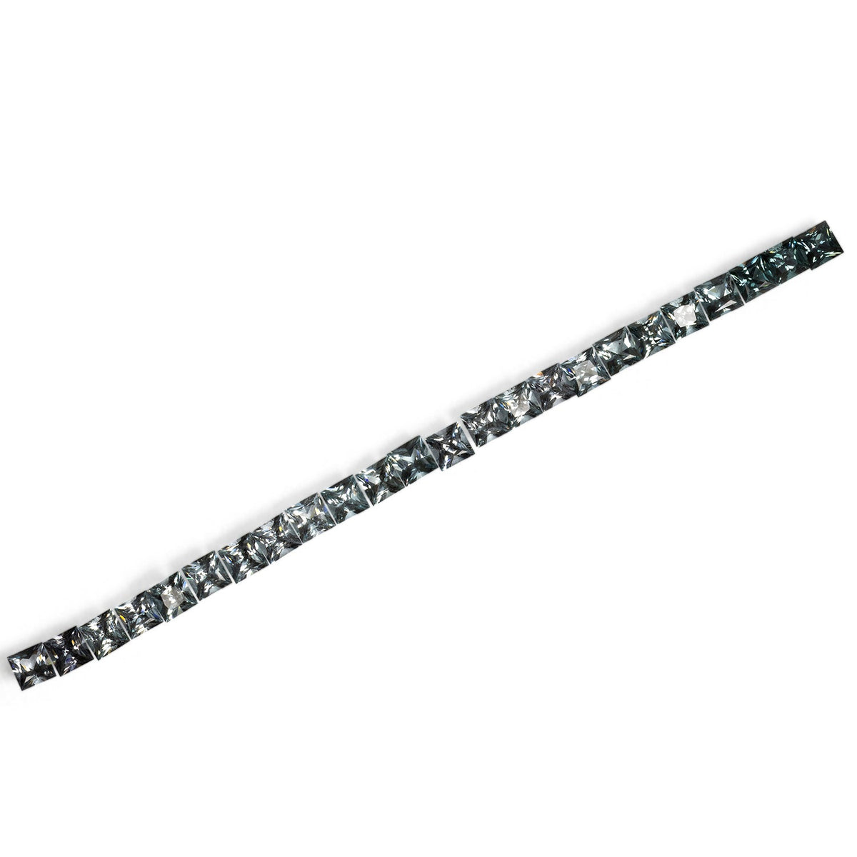 Spinell im Set - grau, rechteck, 3x3 mm, 3.46 ct, Nr. SET99106