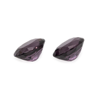 Spinell Paar - lila/grau, oval, 10x8 mm, 6,28 ct, Nr. SP30001