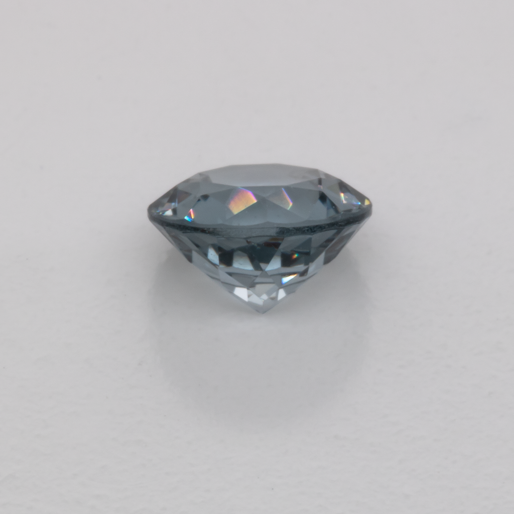 Spinel - blue&gray, round, 5.1x5.1 mm, 0.57 ct, No. SP90012