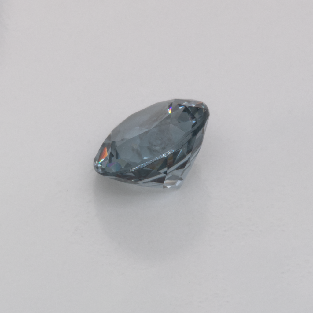 Spinel - blue&gray, round, 5.1x5.1 mm, 0.57 ct, No. SP90012