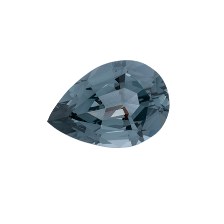 Spinel - gray, pear, 9.3x6.5 mm, 1.60 ct, No. SP90016