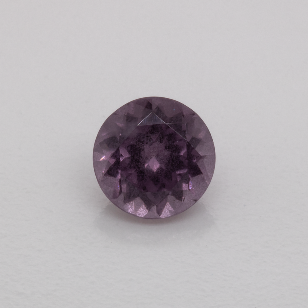 Spinell - lila, rund, 5.1x5.1 mm, 0.58 ct, Nr. SP90017
