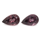 Spinel Pair - purple, pear, 12x7.6 mm, 5.86 ct, No. SP90048