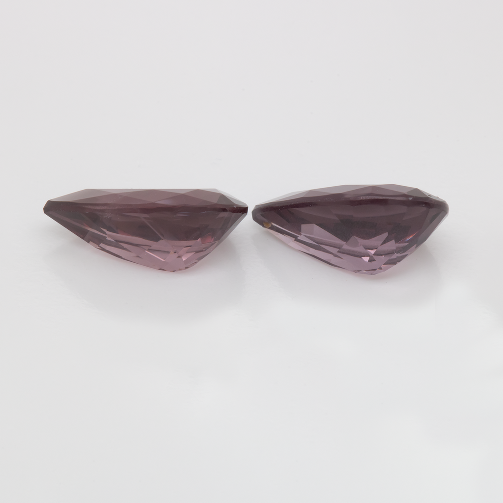 Spinel Pair - purple, pear, 12x7.6 mm, 5.86 ct, No. SP90048