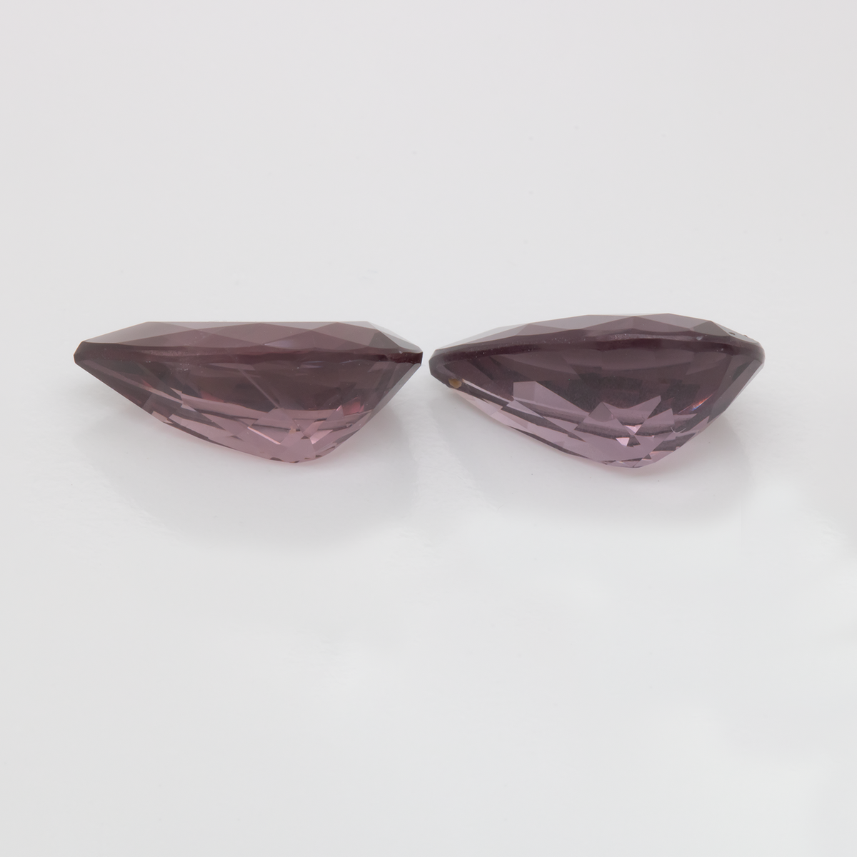 Spinel Pair - purple, pear, 12x7.6 mm, 5.86 ct, No. SP90048