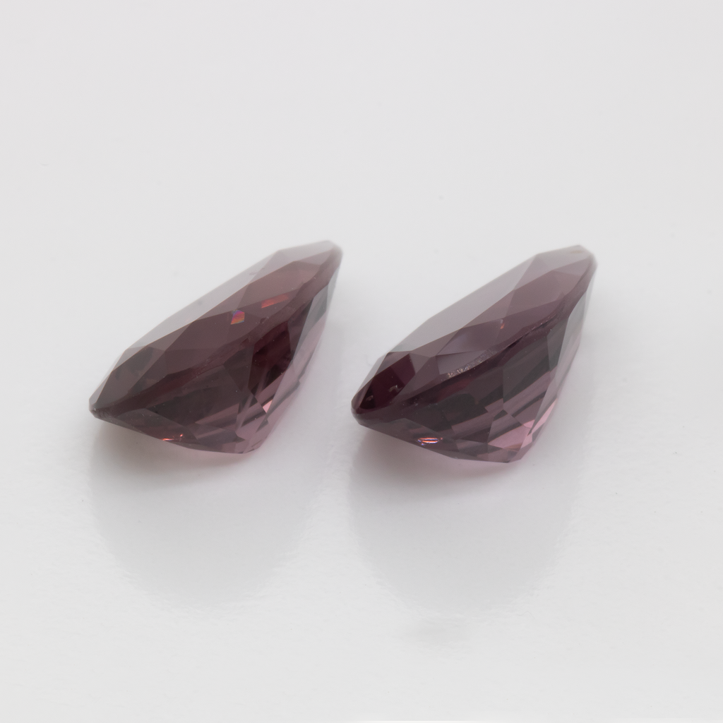 Spinel Pair - purple, pear, 12x7.6 mm, 5.86 ct, No. SP90048