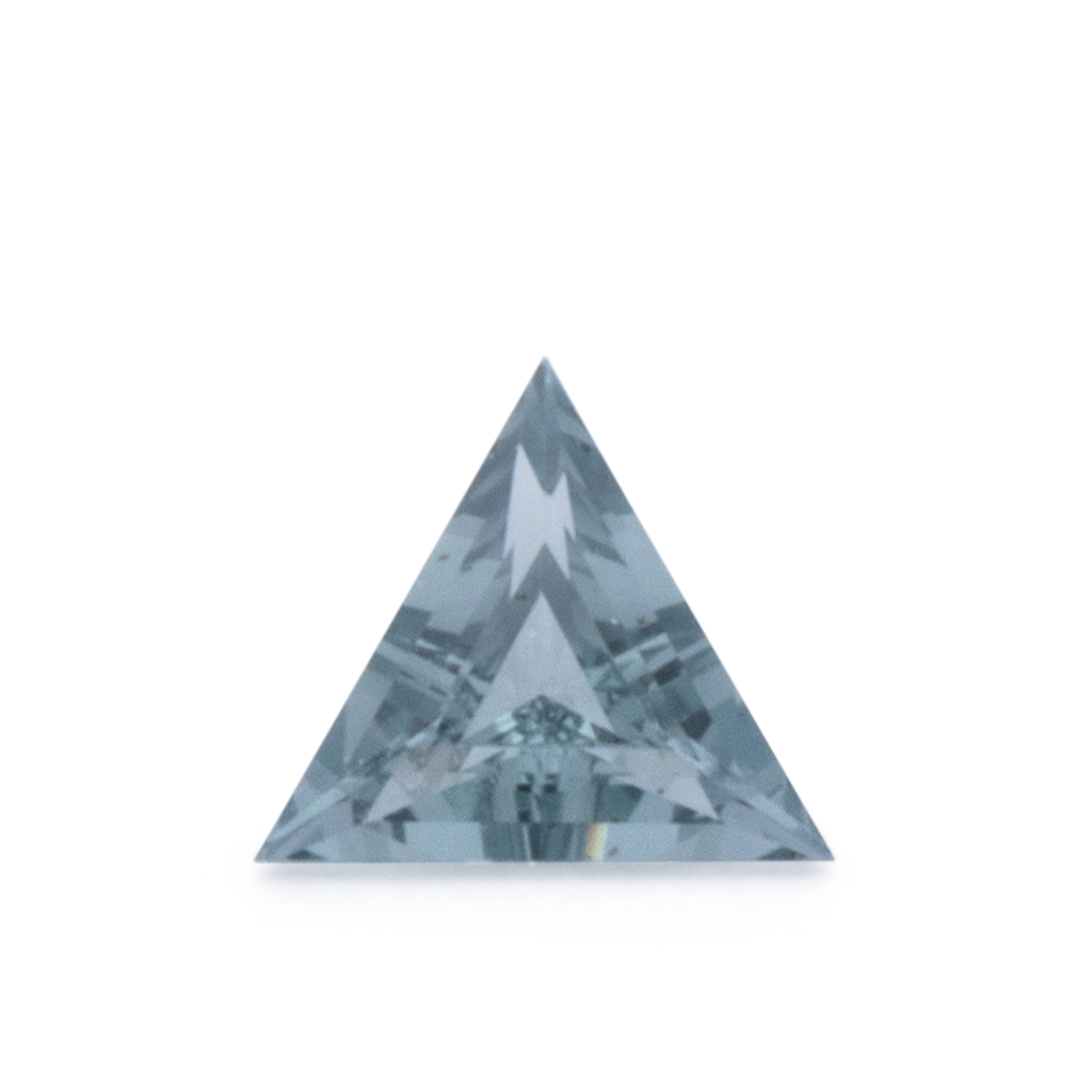 Spinel - gray & blue, trillion, 3.5x3.5 mm, 0.10 ct, No. SP90094
