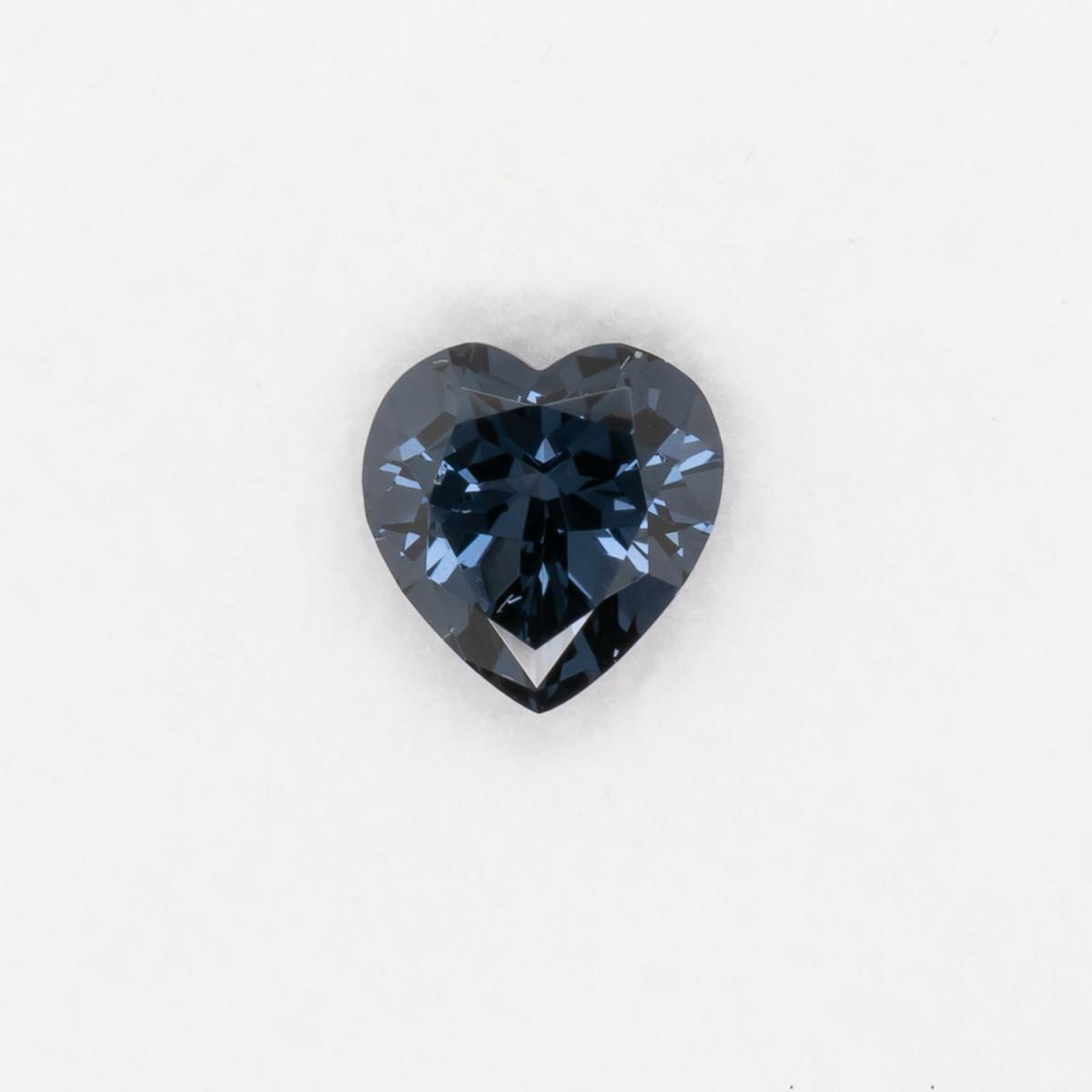 Spinel - blue, heart, 6x5.9 mm, 0.89 ct, No. SP90100