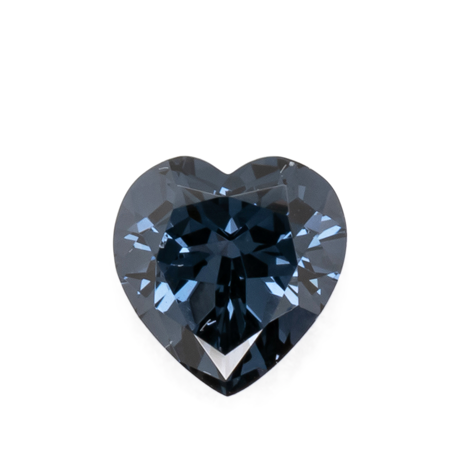 Spinel - blue, heart, 6x5.9 mm, 0.89 ct, No. SP90100