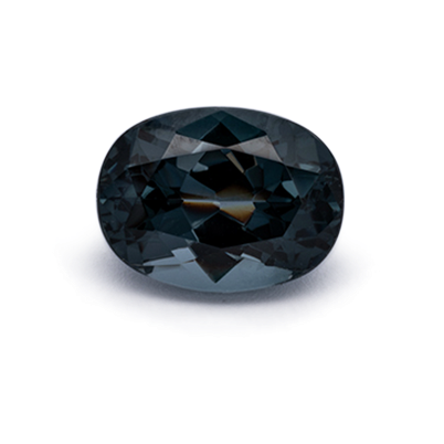 Spinel - gray & blue, oval, 8.2x6.1 mm, 1.78 ct, No. SP90103