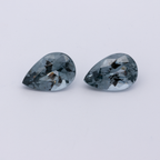 Spinel Pair - gray, pear, 9.1x6.1 mm, 3.13 ct, No. SP90125