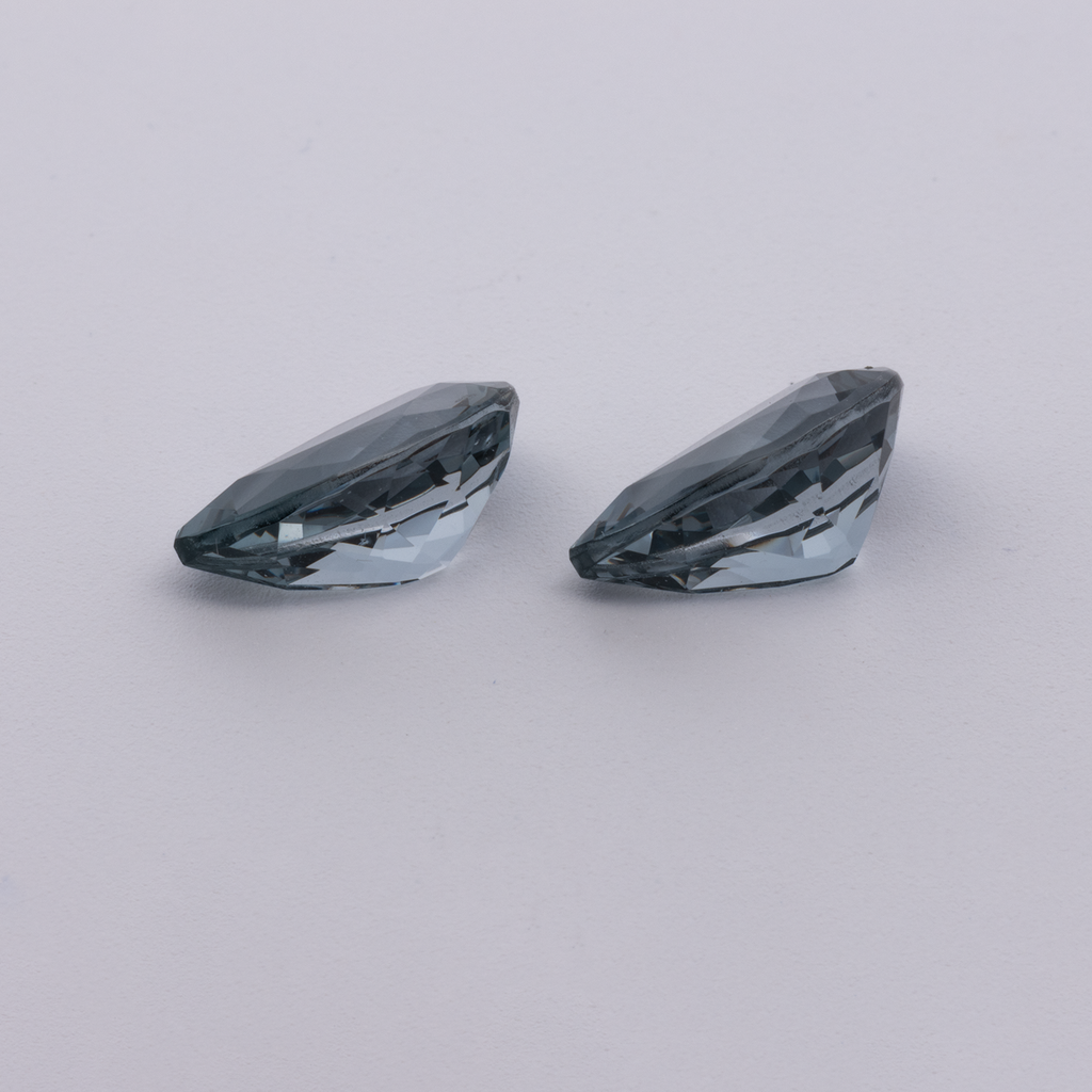 Spinel Pair - gray, pear, 9.1x6.1 mm, 3.13 ct, No. SP90125