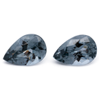 Spinel Pair - gray, pear, 9.1x6.1 mm, 3.13 ct, No. SP90125