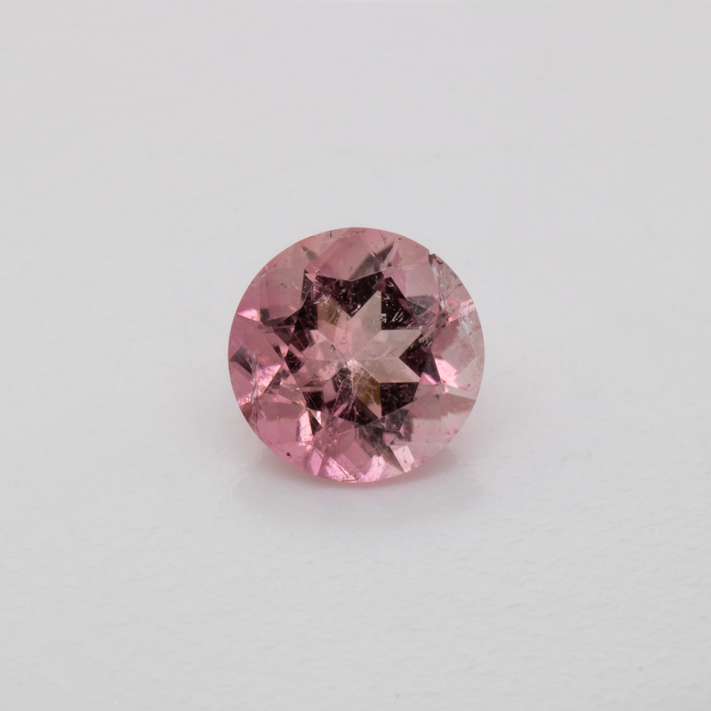 Turmalin - rosa, rund, 5.5x5.5 mm, 0.60 ct, Nr. TR101307