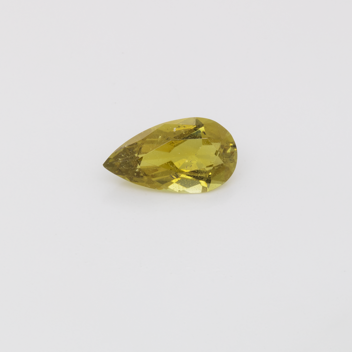 Turmalin - gelb, birnform, 8,7x4,9 mm, 0,78 ct, Nr. TR101331