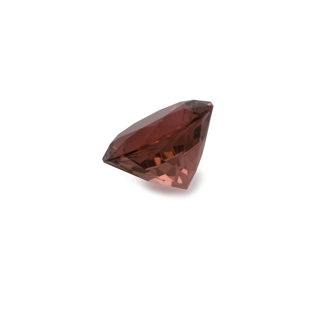 Turmalin - braun/rosa, rund, 6,5x6,5 mm, 0,91-0,98 ct, Nr. TR10168