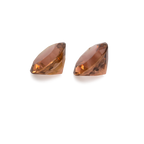 Tourmaline Pair - brown, round, 5.6x5.6 mm, 1.17 ct, No. TR10188