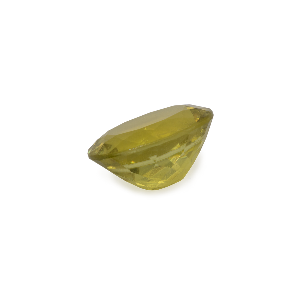 Tourmaline - yellow, oval, 11.5x9.5mm, 4.38 ct, No. TR10401