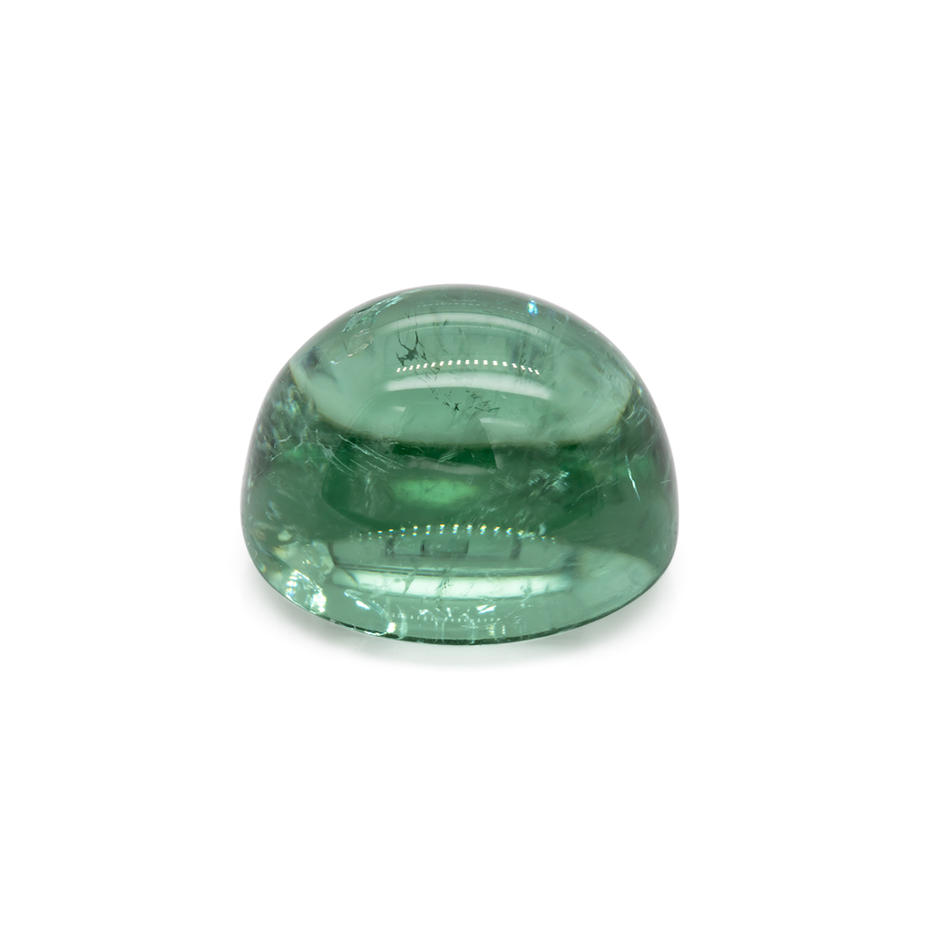 Turmalin - grün, oval, 13x11 mm, 10.75 ct, Nr. TR991014