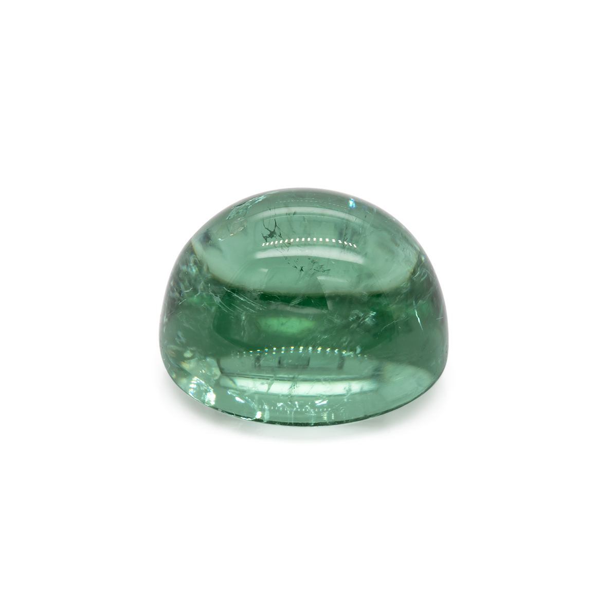 Turmalin - grün, oval, 13x11 mm, 10.75 ct, Nr. TR991014
