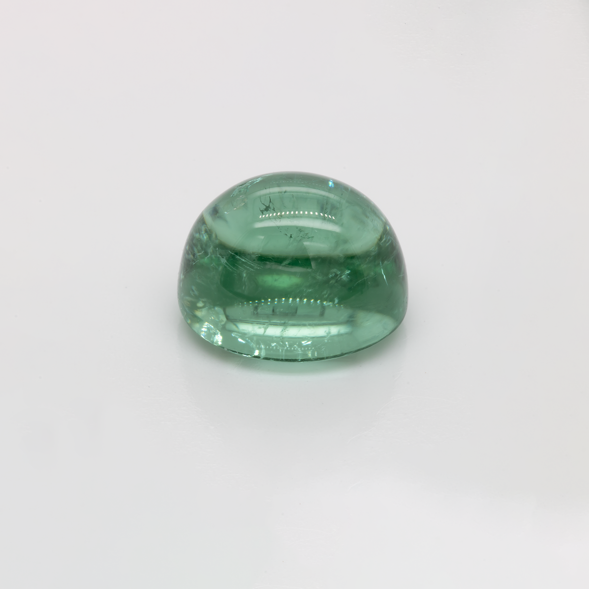Turmalin - grün, oval, 13x11 mm, 10.75 ct, Nr. TR991014