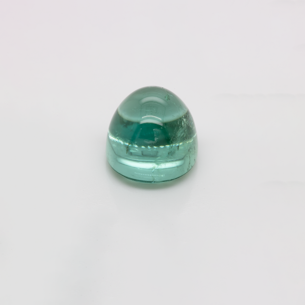 Turmalin - grün, oval, 13x11 mm, 10.75 ct, Nr. TR991014