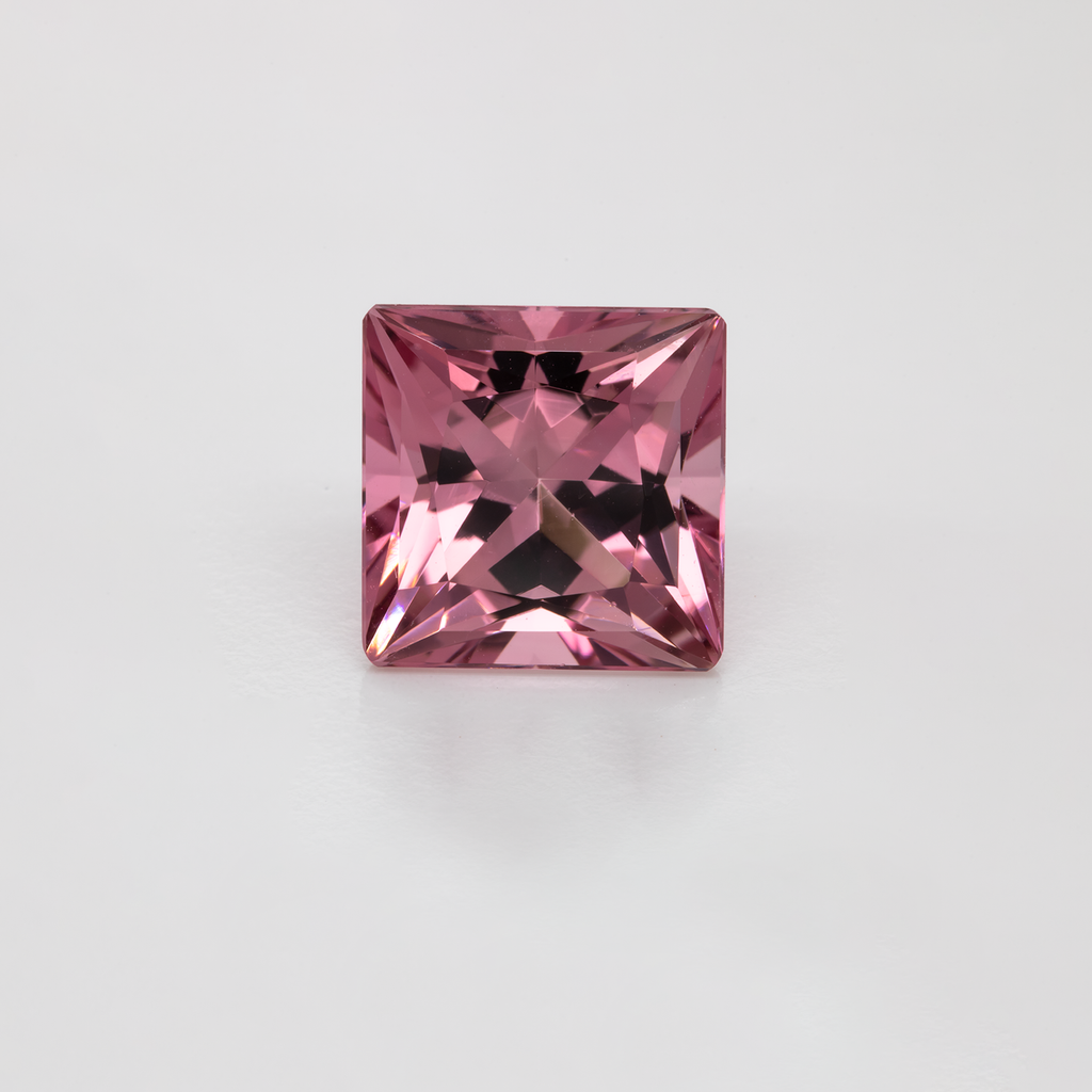 Tourmaline - light pink, rectangle, 10x10 mm, 4.88 ct, No. TR991015