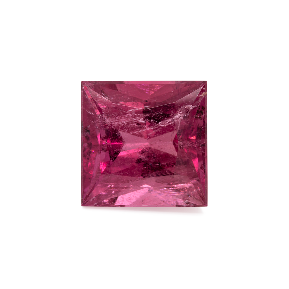 Tourmaline - pink/red, rectangle, 14x14 mm, 13.89 ct, No. TR991016