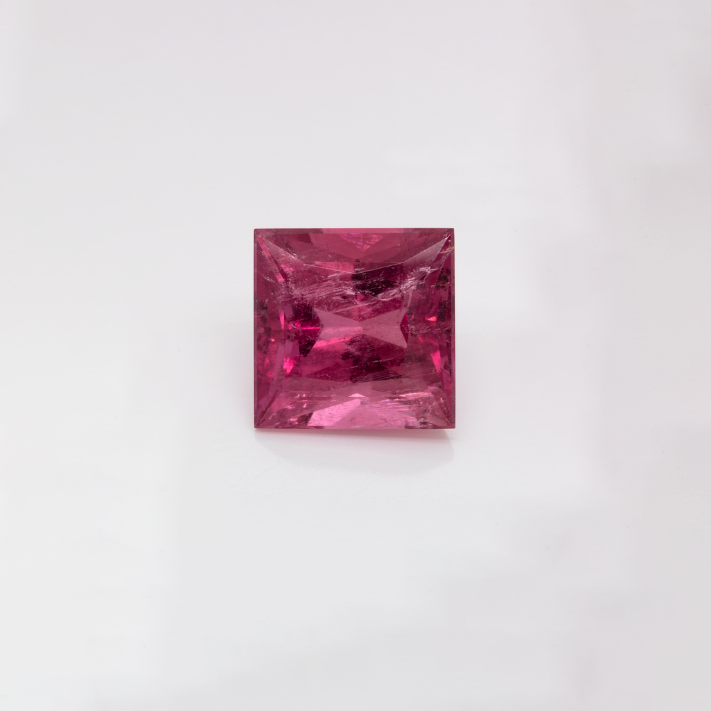 Tourmaline - pink/red, rectangle, 14x14 mm, 13.89 ct, No. TR991016