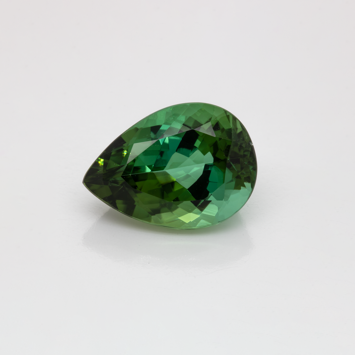 Tourmaline - green, pear, 14x10 mm, 5.98 ct, No. TR991019