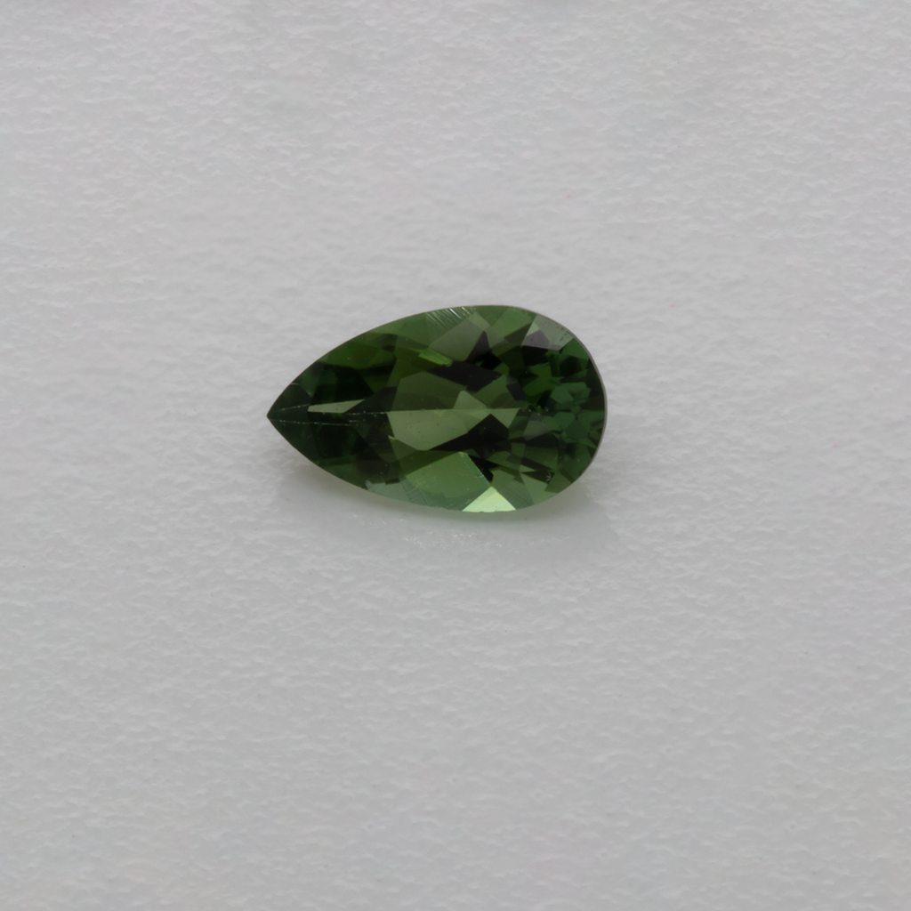 Tourmaline - green, pear, 5x3 mm, 0.18-0.20 ct, No. TR991022