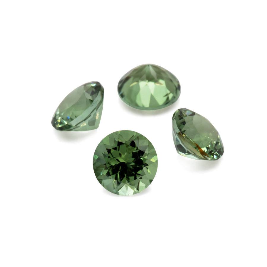Tourmaline - green, round, 4x4 mm, 0.25 - 0.28 ct, No. TR991048