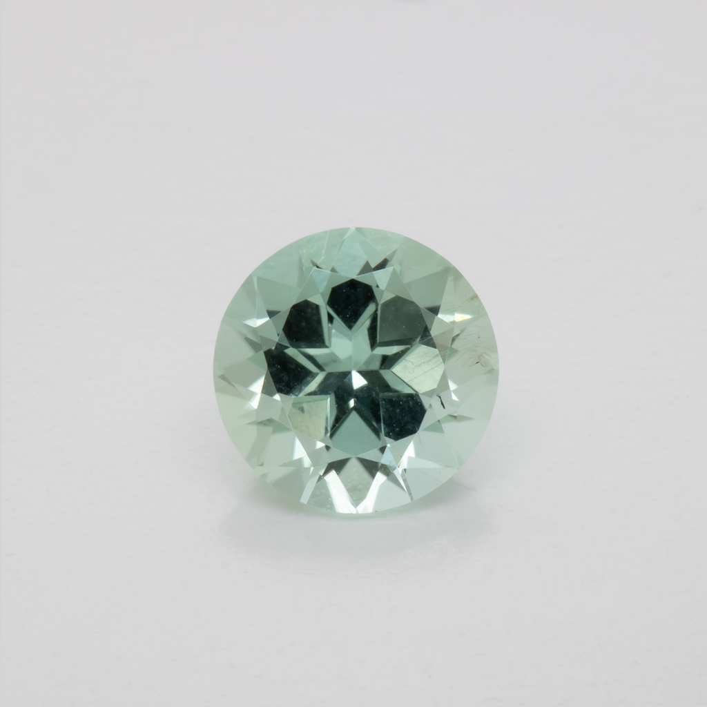 Turmalin - grün, rund, 6.5x6.5 mm, 0.97 ct, Nr. TR991055