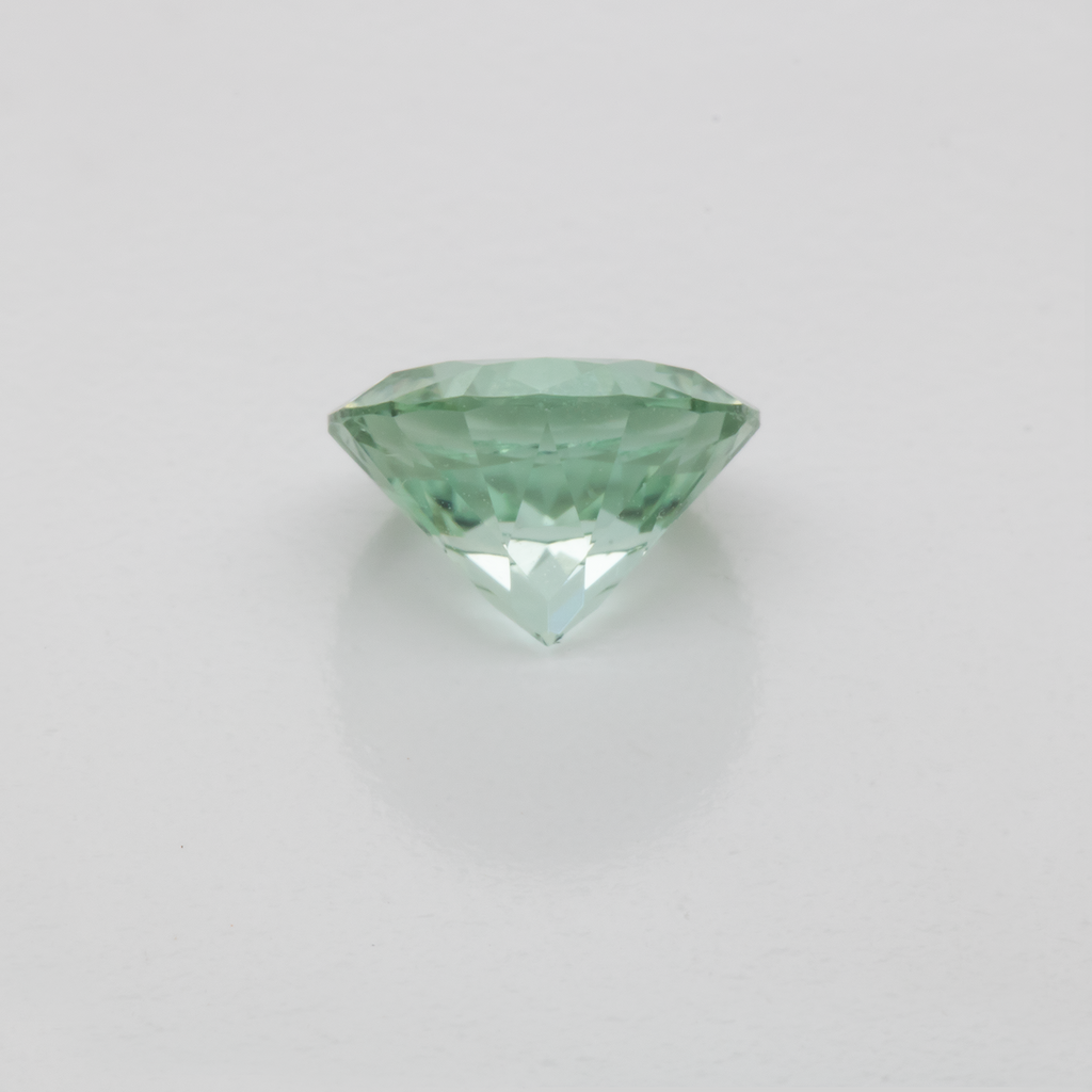 Turmalin - grün, rund, 6.5x6.5 mm, 0.97 ct, Nr. TR991055