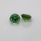 Tourmaline - green, round, 4x4 mm, 0.25 - 0.28 ct, No. TR991061